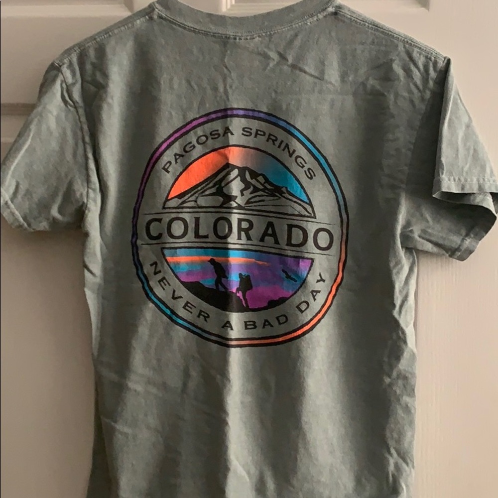 Pagosa Springs Colorado Crew T shirt - Picture 2 of 2
